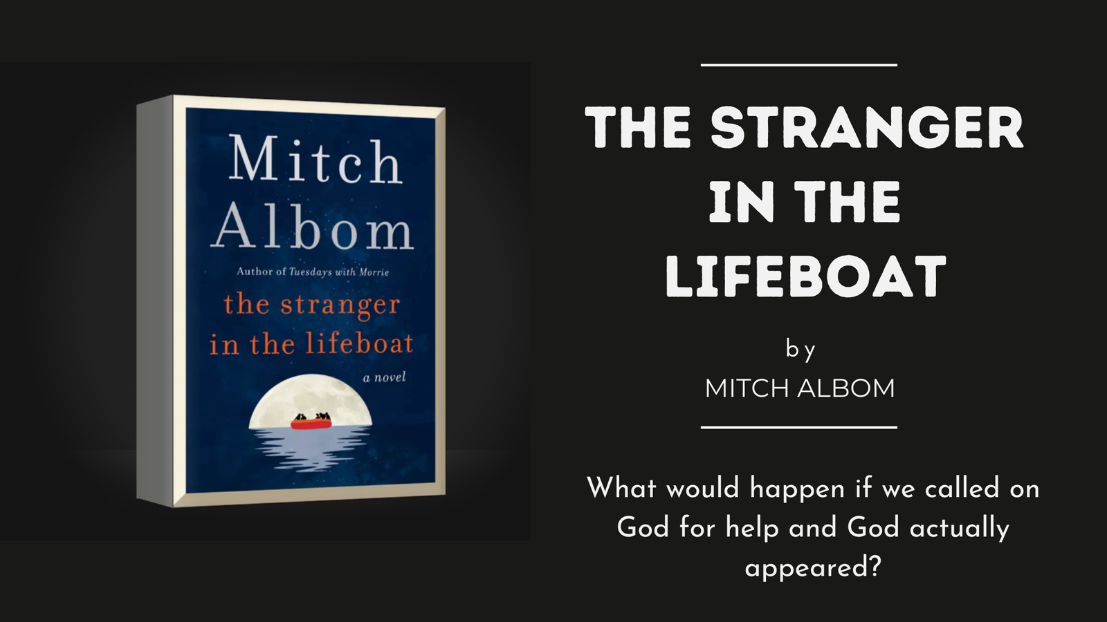 #BookReview: THE STRANGER IN THE LIFEBOAT by Mitch Albom