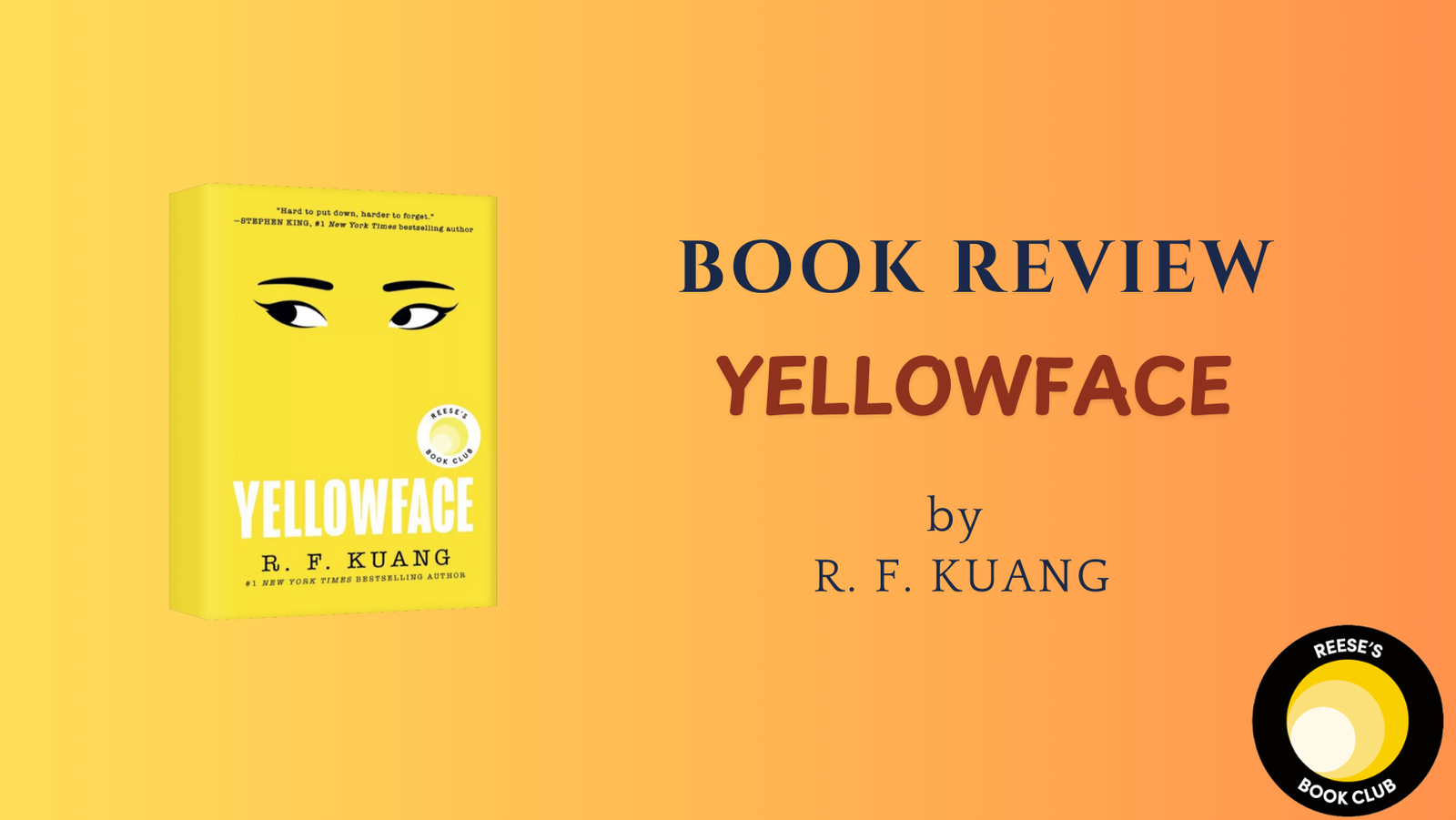 #BookReview: YELLOWFACE by R. F. Kuang